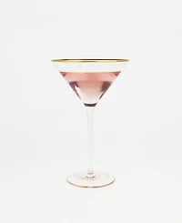 8 Oak Lane Glass Stemmed Martini Glasses, Set of 4