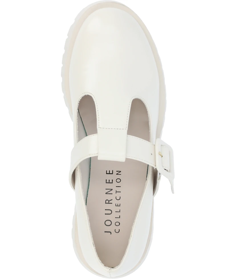 Journee Collection Women's Suvi Treaded Sole Mary Jane Flats