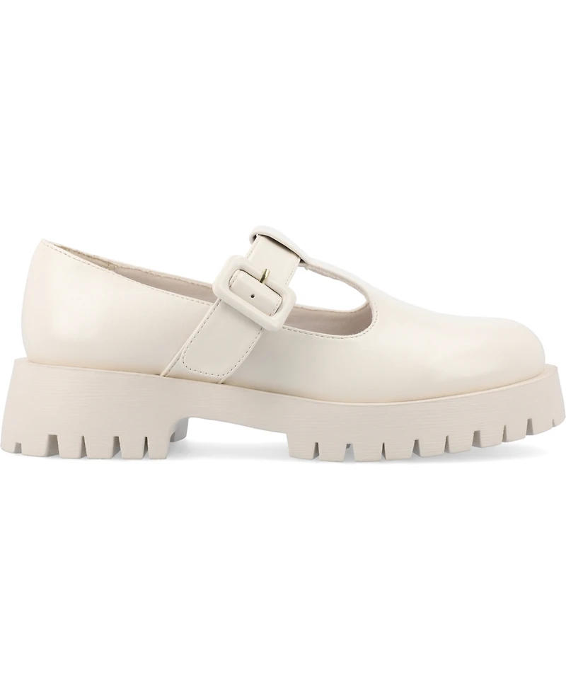 Journee Collection Women's Suvi Treaded Sole Mary Jane Flats