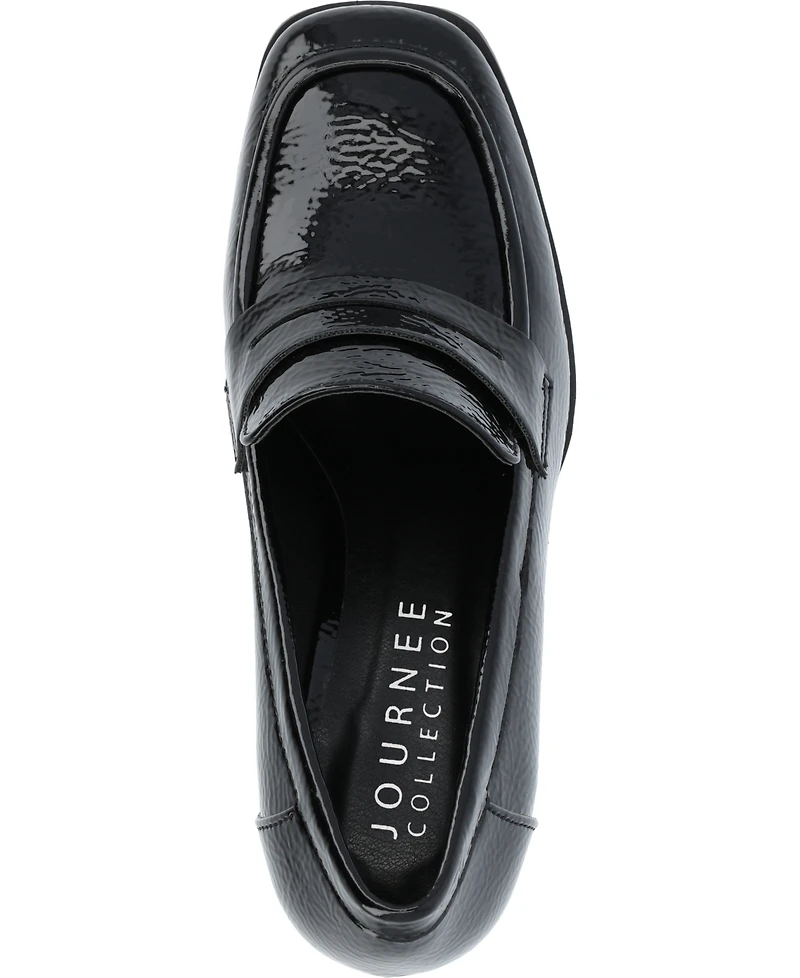 Journee Collection Women's Malleah Heeled Loafers