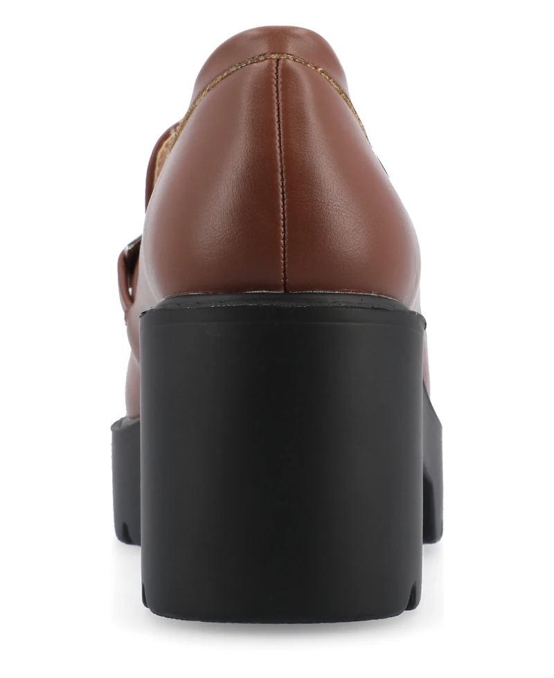 Journee Collection Women's Kezziah Platform Lug Loafer