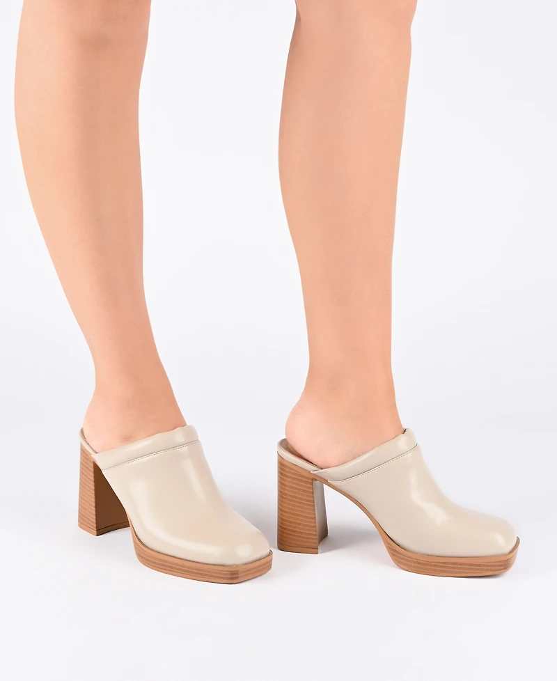 Journee Collection Women's Izara Platform Mules
