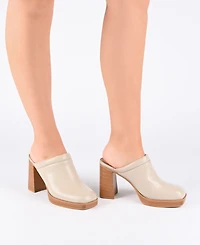 Journee Collection Women's Izara Platform Mules