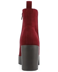 Journee Collection Women's Cassidy Platform Block Heel Lug Sole Booties