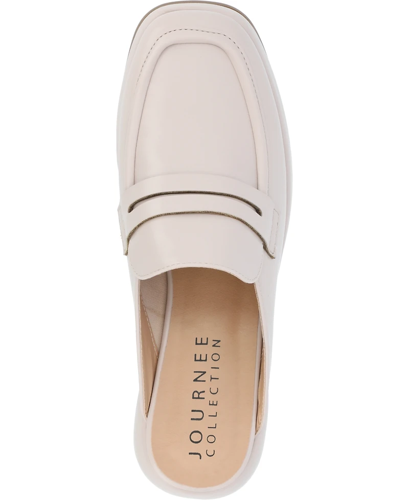 Journee Collection Women's Antonina Platform Mule Loafers