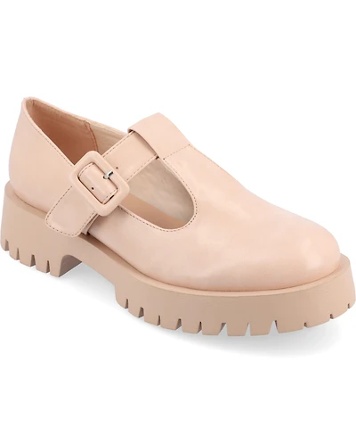 Journee Collection Women's Suvi Treaded Sole Mary Jane Flats
