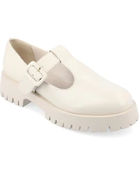 Journee Collection Women's Suvi Treaded Sole Mary Jane Flats