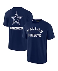Men's and Women's Fanatics Signature Navy Dallas Cowboys Super Soft Short Sleeve T-shirt