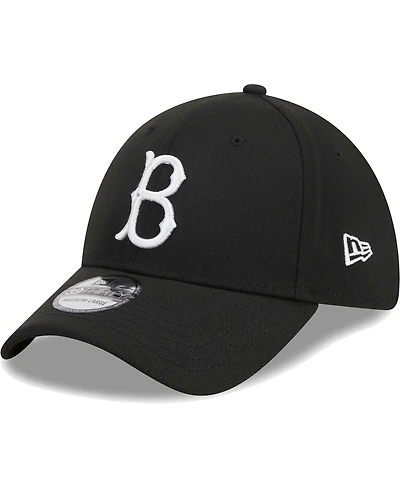 Men's New Era Black Brooklyn Dodgers Logo 39THIRTY Flex Hat