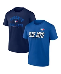 Men's Fanatics Royal, Navy Toronto Blue Jays Player Pack T-shirt Combo Set