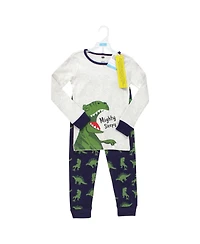 Hudson Baby Boys Cotton Pajama Set Dino