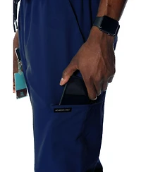 Members Only Men's Hampton Open Bottom Scrub Pants For Short Men