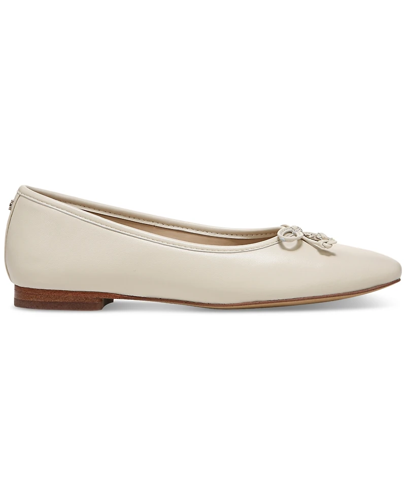 Sam Edelman Women's Meadow Square-Toe Bow Ballet Flats