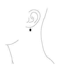 Bling Jewelry Boho Western Style Natural Stone Oval Lever Back Drop Dangle Earrings .925 Sterling Silver