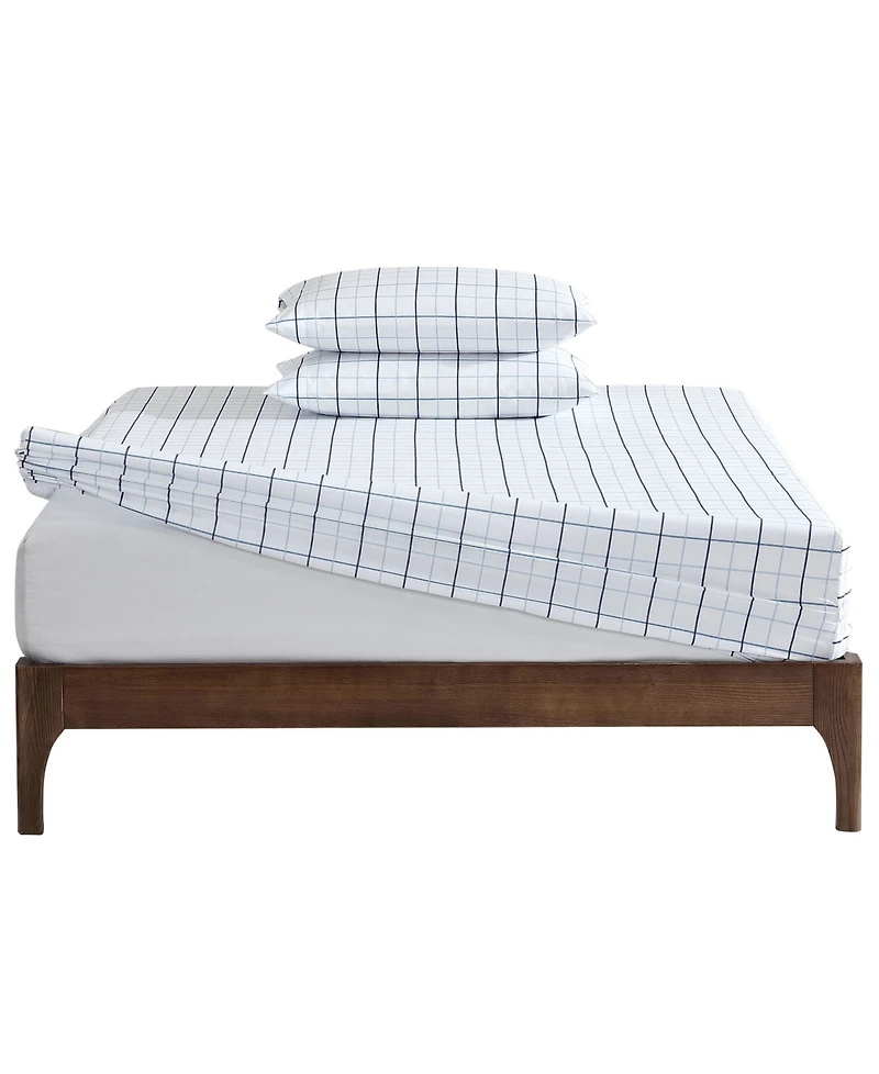 Closeout! Nautica Solid Microfiber 3 Piece Sheet Set, Full