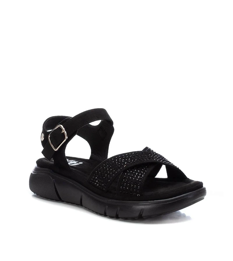 Women's Flat Suede Sandals By Xti