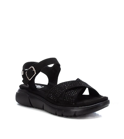 Women's Flat Suede Sandals By Xti