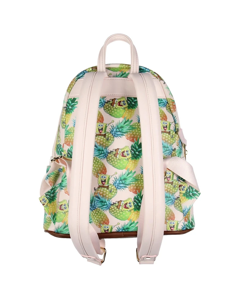 Nickelodeon SpongeBob SquarePants Cartoon Pineapple Tossed Print Mini Backpack