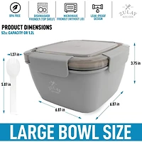 Leak Proof Salad Dressing Container To Go With Smart Lock Design