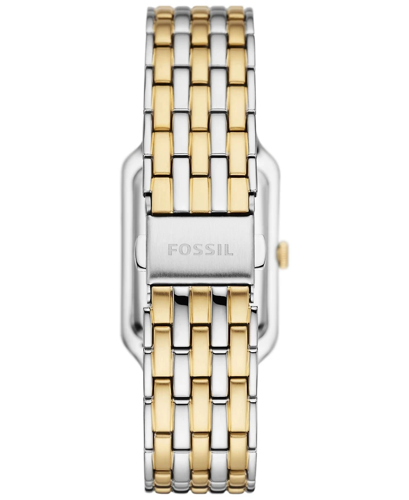 Fossil Women's Raquel Three-Hand Date Two-Tone Stainless Steel Watch, 26mm