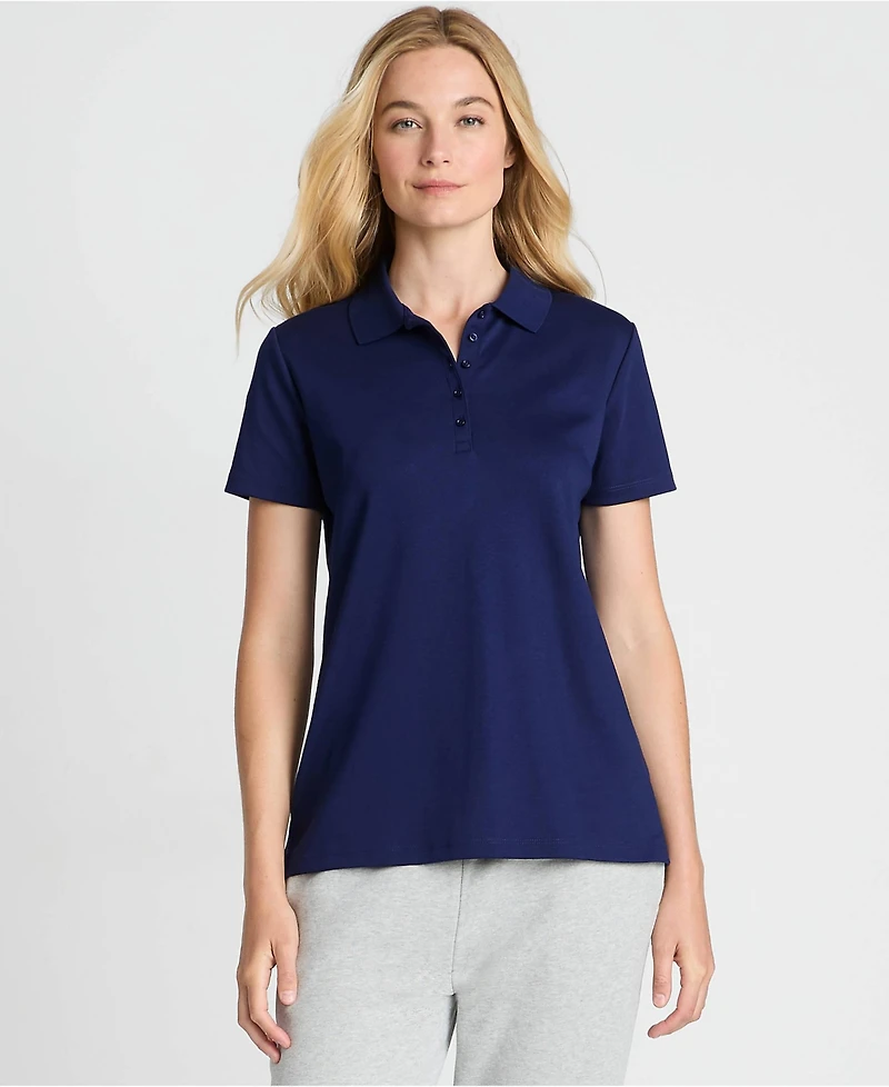 Lands' End Women's Tall Supima Cotton Polo Shirt