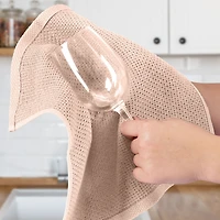 Reusable Kitchen Towels 3 Pack 100% Cotton Waffle Weave - Super Absorbent Dish for