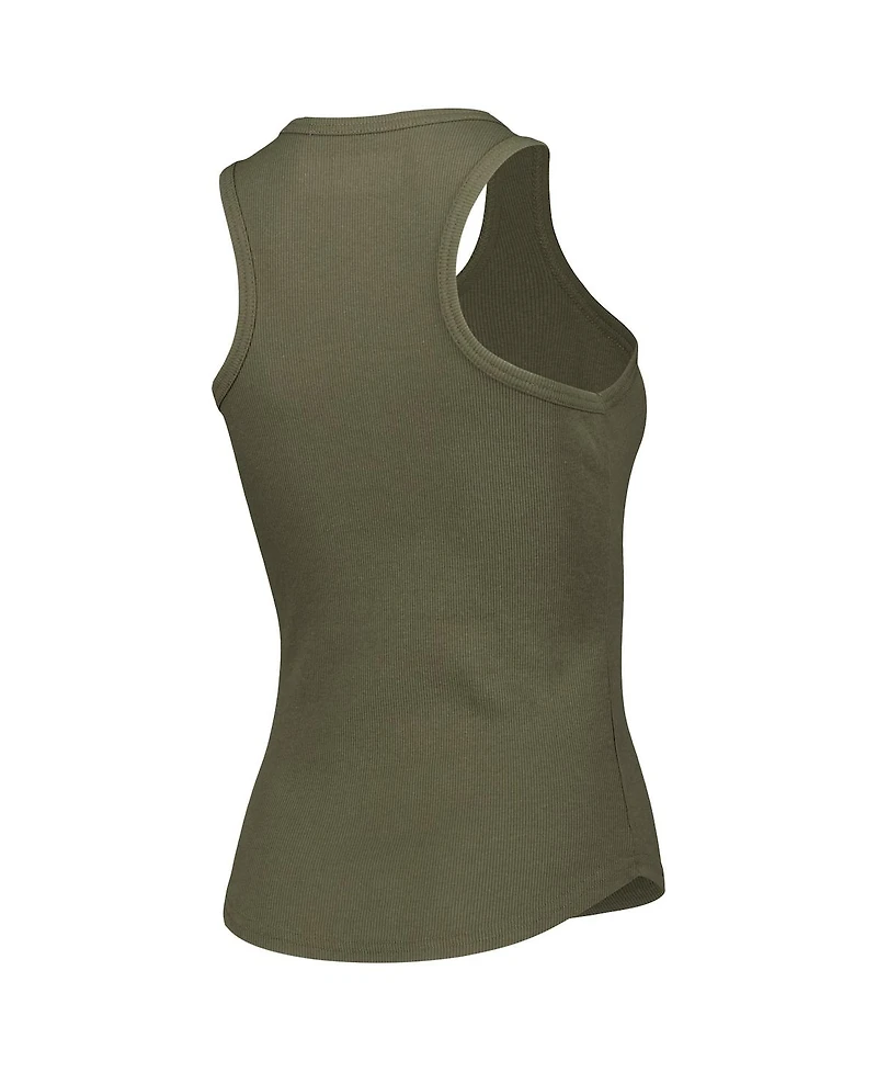 Women's Olive Michigan State Spartans Adrienne Tank Top