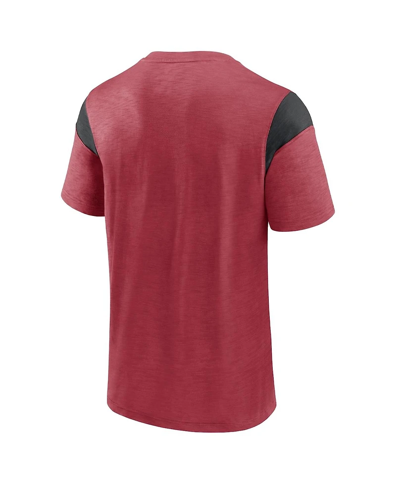 Men's Fanatics Cardinal, Black Arizona Cardinals Home Stretch Team T-shirt