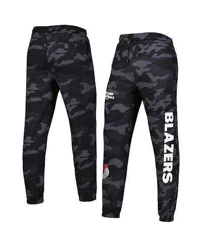 Men's New Era Black, Camo Portland Trail Blazers Tonal Joggers