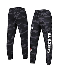 Men's New Era Black, Camo Portland Trail Blazers Tonal Joggers