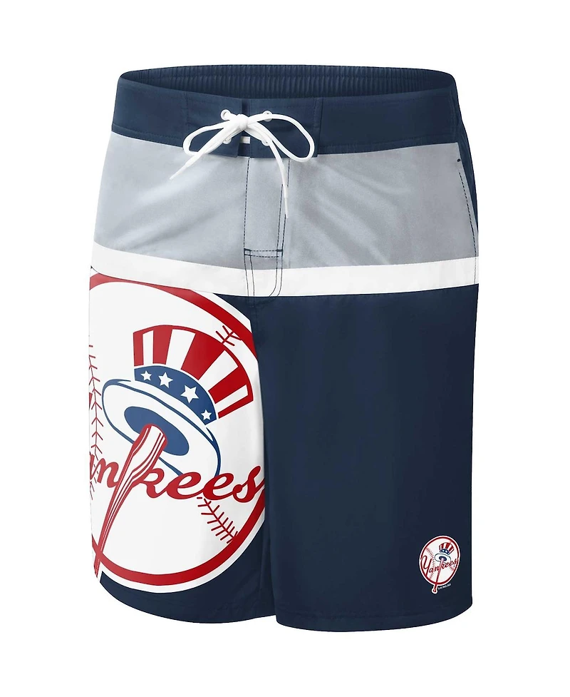 Men's G-iii Sports by Carl Banks Navy New York Yankees Sea Wind Swim Shorts