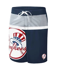 Men's G-iii Sports by Carl Banks Navy New York Yankees Sea Wind Swim Shorts
