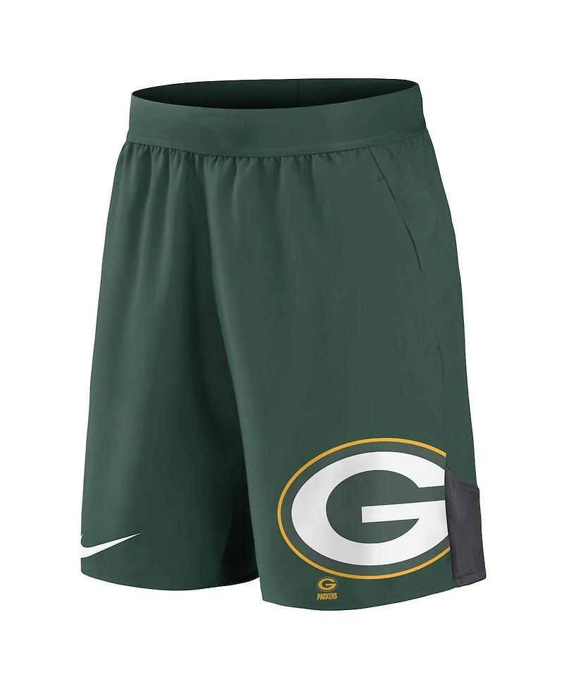 Men's Nike Green Green Bay Packers Stretch Performance Shorts