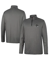 Men's Colosseum Charcoal Loyola Chicago Ramblers Logo Quarter-Zip Windshirt