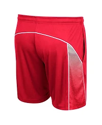 Men's Colosseum Red Wisconsin Badgers Laws of Physics Shorts