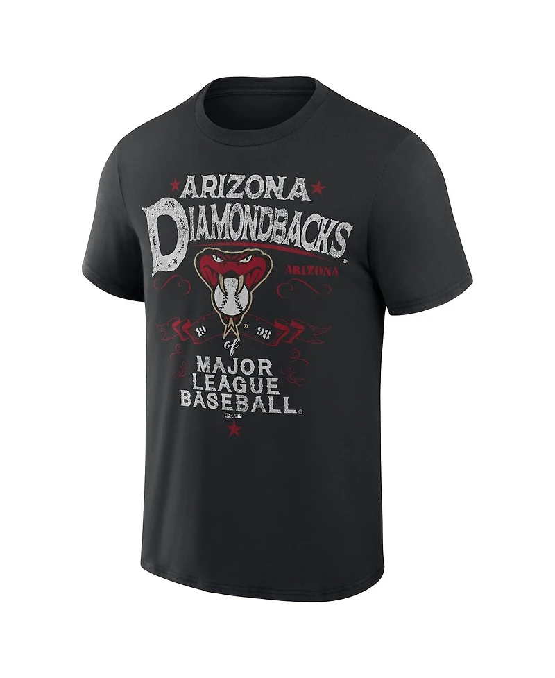 Men's Darius Rucker Collection by Fanatics Black Arizona Diamondbacks Beach Splatter T-shirt