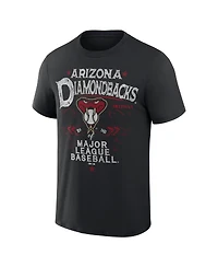 Men's Darius Rucker Collection by Fanatics Black Arizona Diamondbacks Beach Splatter T-shirt