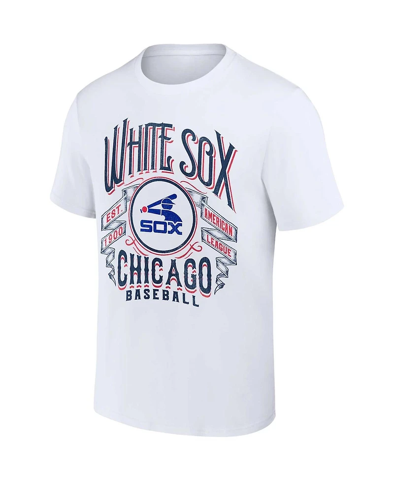 Men's Darius Rucker Collection by Fanatics White Chicago White Sox Distressed Rock T-shirt