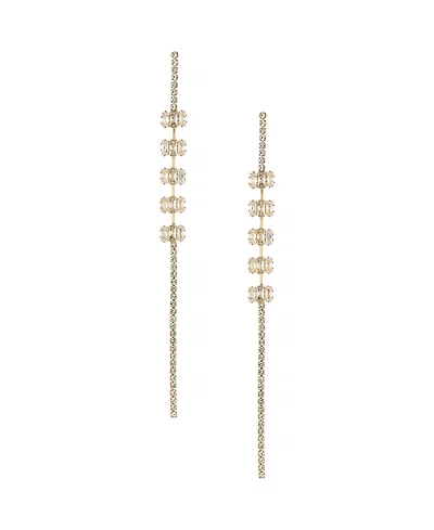 Ettika On The Line 18K Gold Plated Linear Earrings