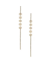Ettika On The Line 18K Gold Plated Linear Earrings