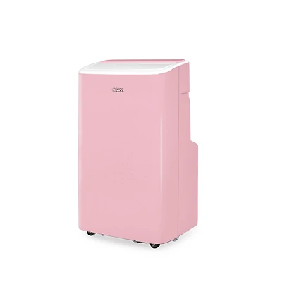 Commercial Cool Portable Air Conditioner, Dehumidifier & Fan, Portable Ac 9,000 Btu Bedroom Ac & Covers up to 400 Sq. Ft., Wifi Enabled,Pink
