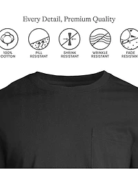 Lands' End Big & Tall Super-t Short Sleeve T-Shirt with Pocket