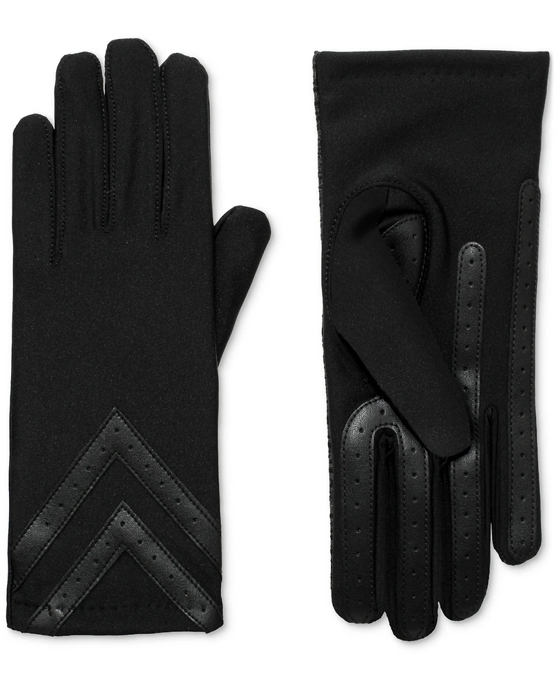 Isotoner Signature Women's Water-Repellent Heritage Chevron Gloves