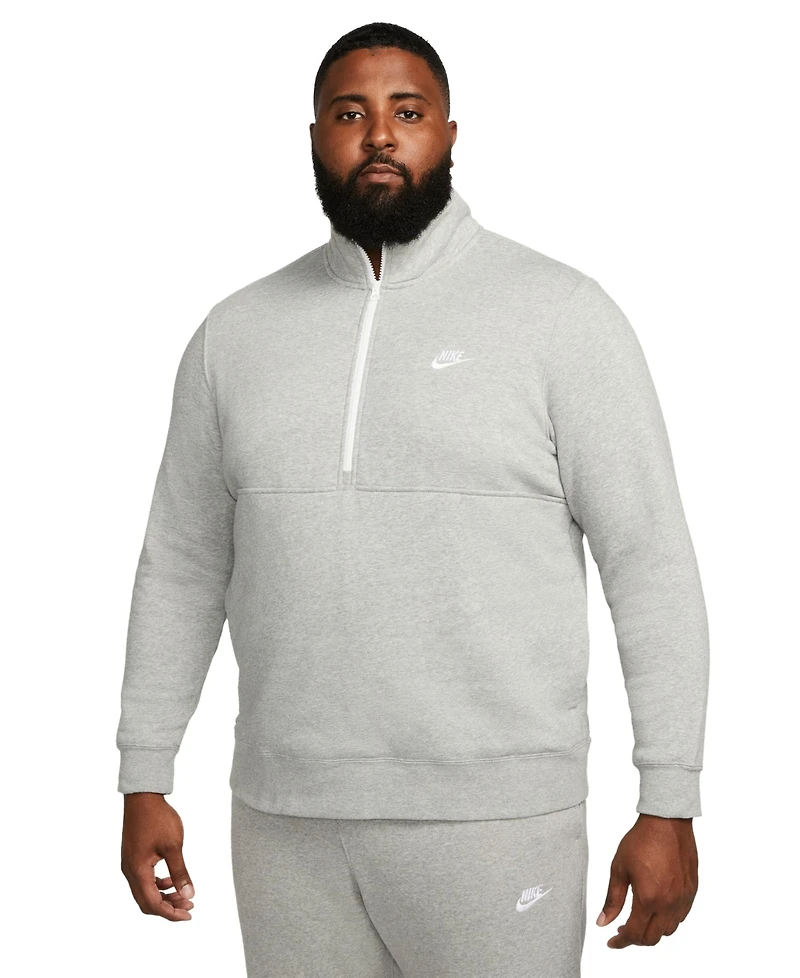 Nike Sportswear Club Men's Brushed Back Half-Zip Pullover