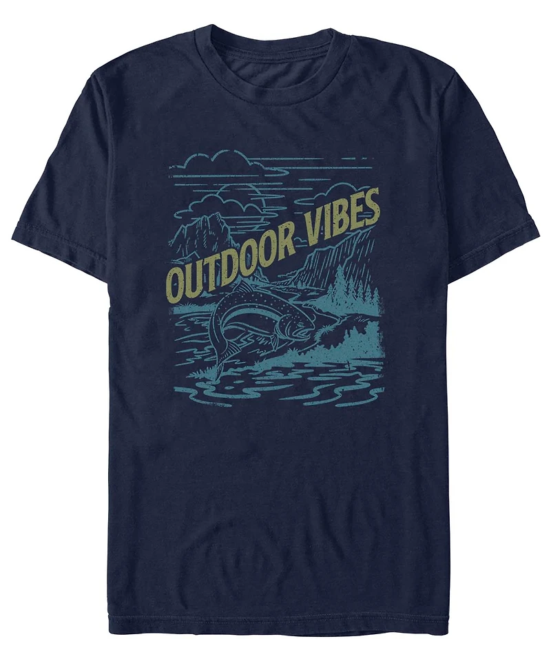Fifth Sun Men's Generic Additude Vibes Short Sleeves T-shirt