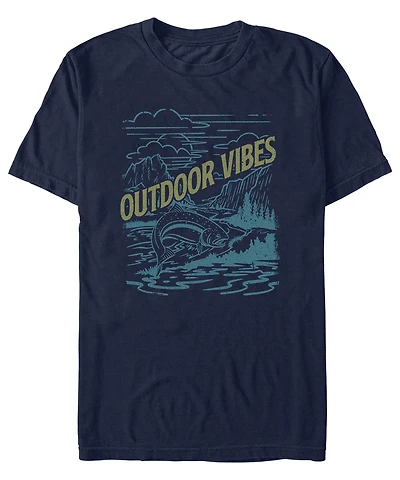 Fifth Sun Men's Generic Additude Vibes Short Sleeves T-shirt