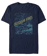 Fifth Sun Men's Generic Additude Vibes Short Sleeves T-shirt