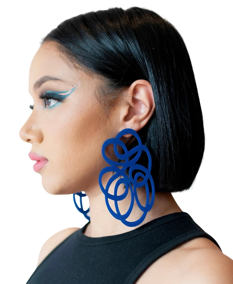 Swanky Designs Tatiana Swirl Drop Earrings