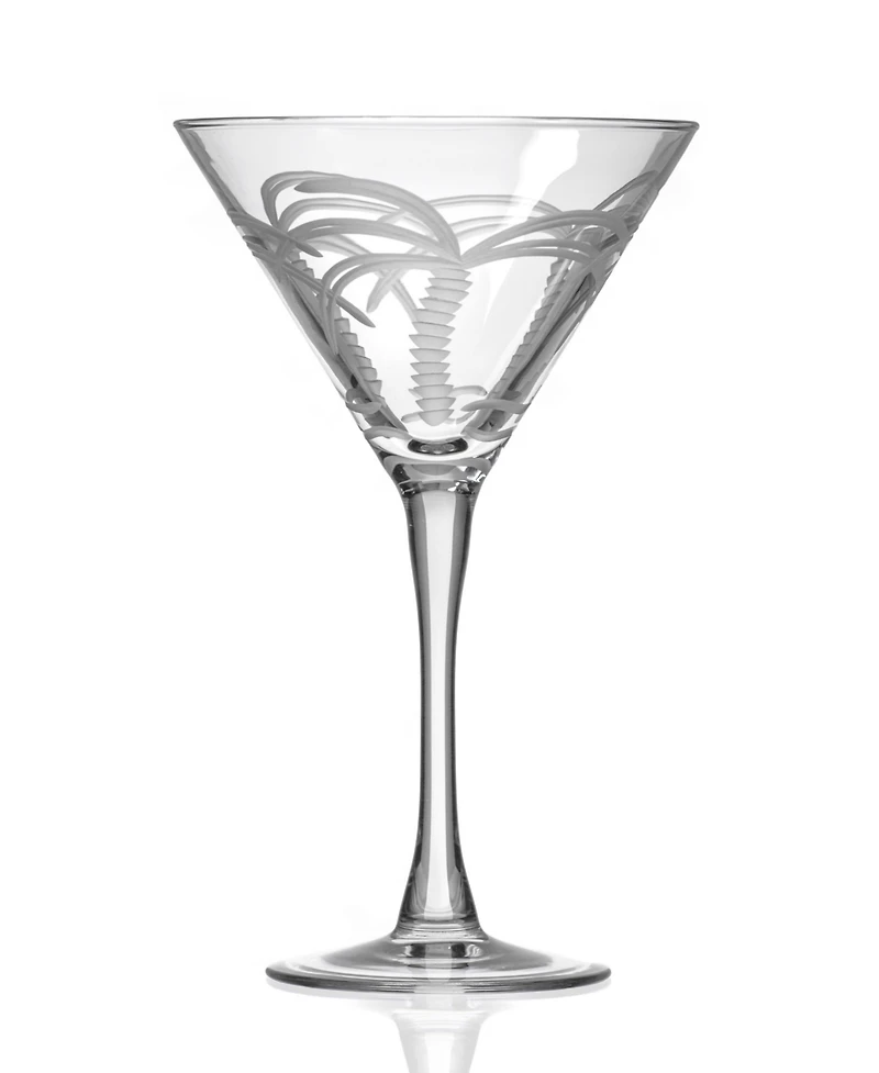 Rolf Glass Palm Tree Martini Glass 10oz
