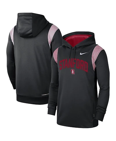 Men's Nike Black Stanford Cardinal 2022 Game Day Sideline Performance Pullover Hoodie